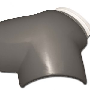 WAVE CHARCOAL ROOF 3 WAY TERMINAL TILE